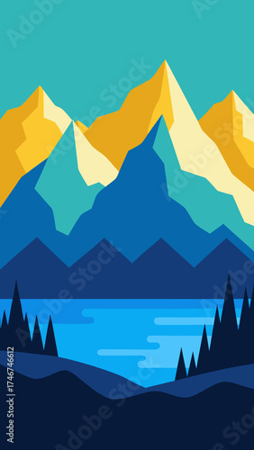 Digital art, clean background, design concept, color balance, artistic vision