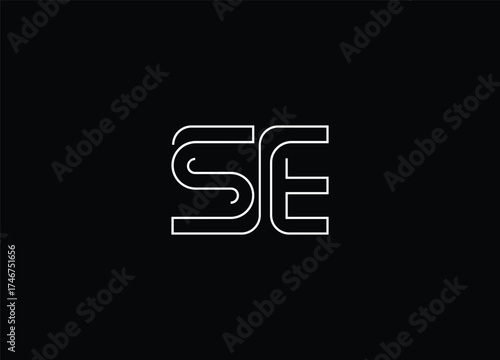 SE Elegant Monogram Letter Logo