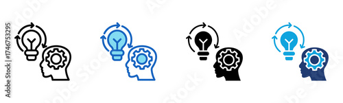 Creative Strategy icon Multi Style Vector Illustration