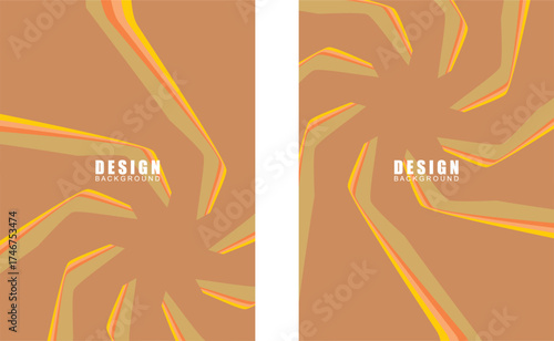 Collection of vintage retro banner backgrounds. Colorful grunge wave wallpaper. Vector illustration. Rotate party background pattern.
