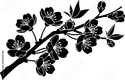 sakura icon flat vector icon
