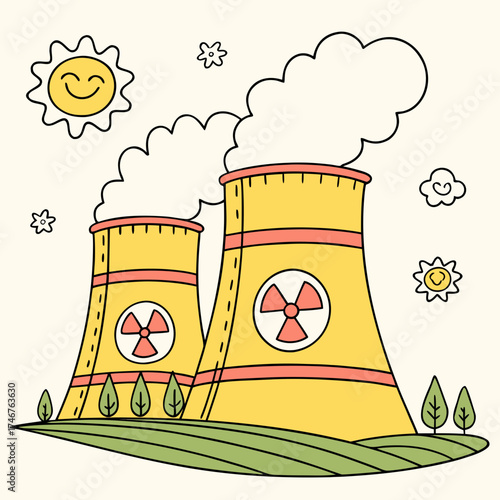 nuclear power plant with nuclear plant