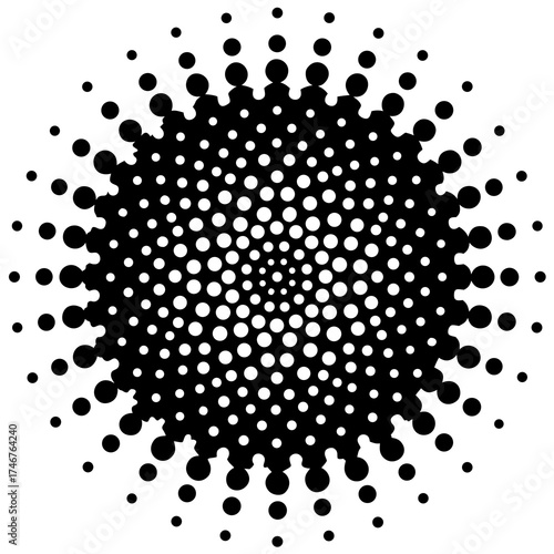 halftone dots background
