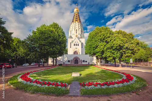 Foto The Russian Memorial Church in Leipzig, dedicated to the centenary of the Battle