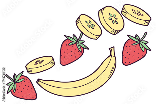 set of fruit icons