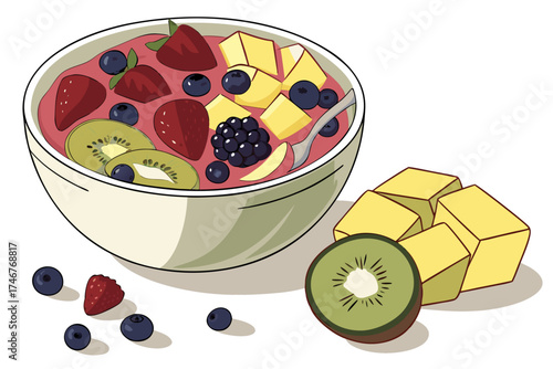 yogurt with fruits
