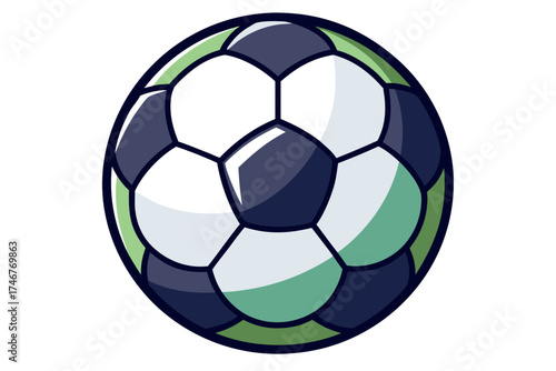 soccer ball isolated on white