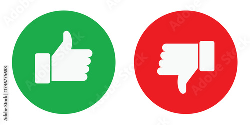 check mark icon button set. check box icon with right and wrong buttons and yes or no checkmark icons in green tick box and red cross.