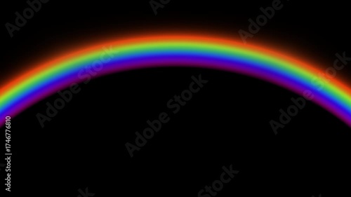 Rainbow bridge animation with alpha channel