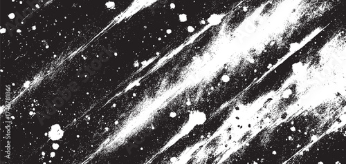 Rough scratched pattern with distressed white and black texture. Vintage abstract grunge  grunge texture Overlay Vector illustration dust transparent background