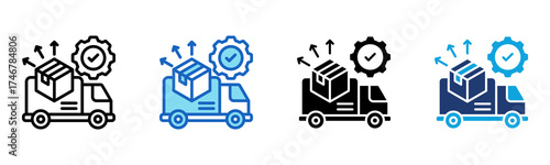Logistic icon Multi Style Vector Illustration