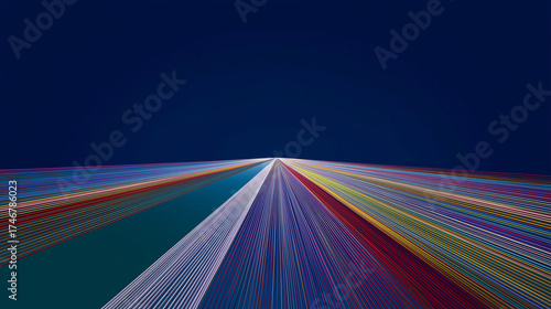 Abstract Colorful Light Trails Background Artistic Motion Modern Technology Digital Communication Cozy November Home