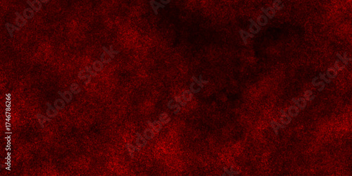 Abstract red grunge natural smooth cement concrete floor and plaster dirty wall background texture. red marble texture and red paper texture. plastered long panoramic concrete wall background.