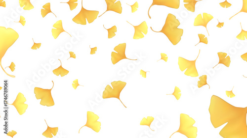 Autumn Leaves Ginkgo Autumn Background