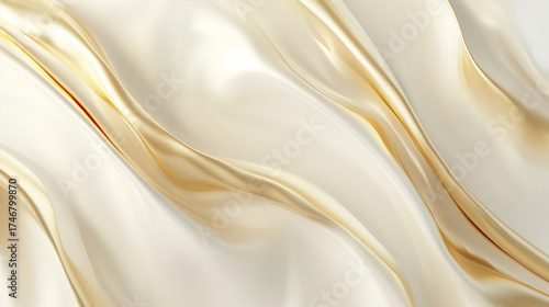Elegant abstract gold and white background with metallic texture and soft glowing light, perfect for luxury New Year themes, wedding invitations, and festive graphic designs