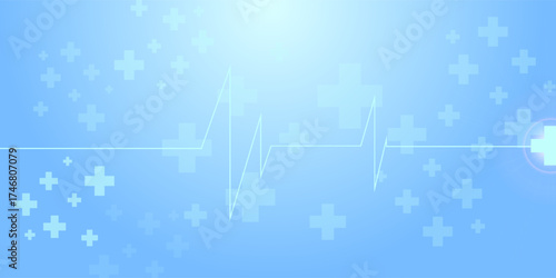 Heart pulse and heartbeat. heartbeat lone, cardiogram. beautiful healthcare, medical background. modern simple design for medical apps, websites and hospital. vector design.