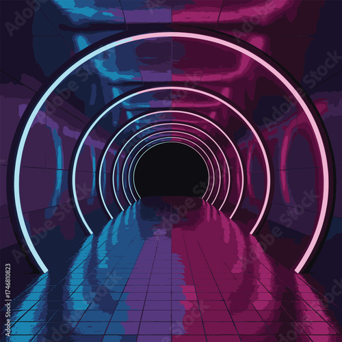 space shuttle launch with abstract digital background and space for text