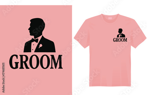 Groom Graphic Vector t-shirt Design.