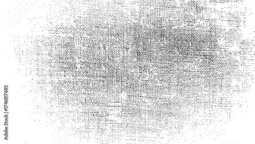 Abstract Grunge Fabric Texture with Crosshatch Weaving and Subtle Vintage Sketch Effect