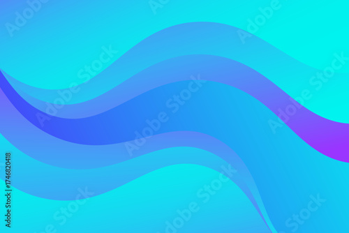 Dynamic shapes composition. Abstract wave blue modern color background. Vector Eps10