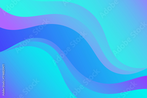 Dynamic shapes composition. Abstract wave blue and purple modern color background. Vector Eps10