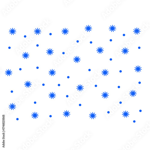 set of vector snowflakes