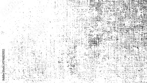 Distressed Fabric Texture Vector with Crosshatch Weaving Pattern and Subtle Sketch Effect