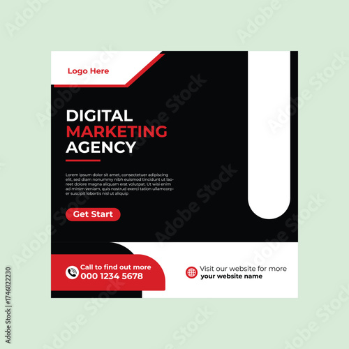 social media post design template
