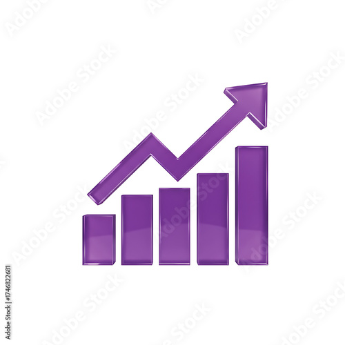 Purple Glass Business Growth Chart Isolated on Transparant Background Free Download Purple Glass Business Growth Chart Isolated on Transparant Background - GFXLoad