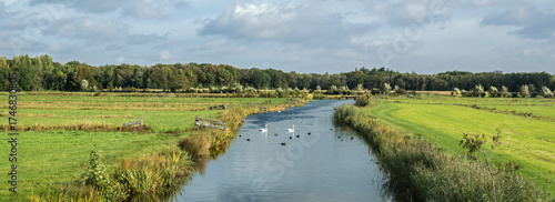 Fotografie Autumn on Royal estate the Horsten near Wassenaar in the West of the Netherlands