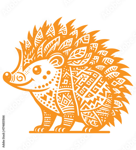 hedgehog spirit tribal
