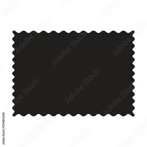 Frame border shape icon, decorative vintage doodle element for simple banner design in vector illustration.
