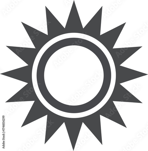 Abstract sunburst vector illustration scalable icon for graphic design and web use
