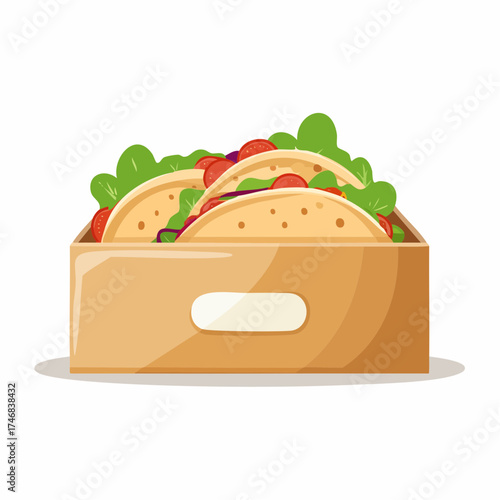 Tacos in a Takeout Box Fresh and Flavorful Food Ready to Eat