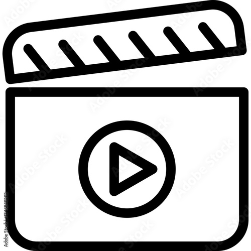 Cinema Set of Web Icons Movie and Film Icon Collection Containing Video Movie Theater 3D VR Popcorn Ticket Director Soundtrack and More