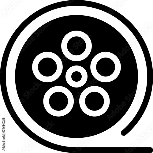 Cinema Set of Web Icons Movie and Film Icon Collection Containing Video Movie Theater 3D VR Popcorn Ticket Director Soundtrack and More