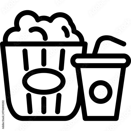Cinema Set of Web Icons Movie and Film Icon Collection Containing Video Movie Theater 3D VR Popcorn Ticket Director Soundtrack and More