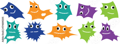 Colorful Cute Animal Faces Vector Background – Funny Cartoon Pattern for Kids Room, Baby Products, and Textile Design