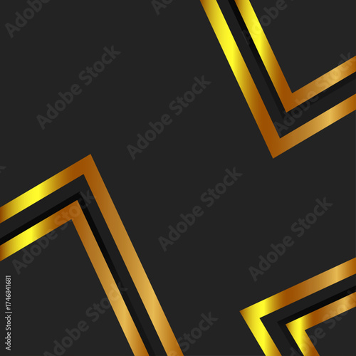 Luxury Black and Gold Abstract Background – Elegant Vector Design