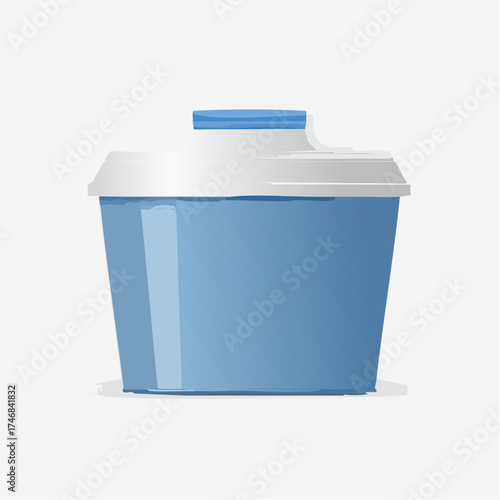 Modern household water purifier filter component for clean drinking water vector design