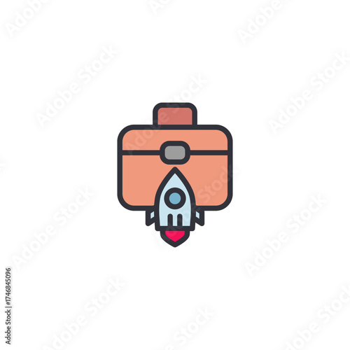 Rocket flying from a laptop screen, representing online startup launches, digital business growth, and web innovation performance.