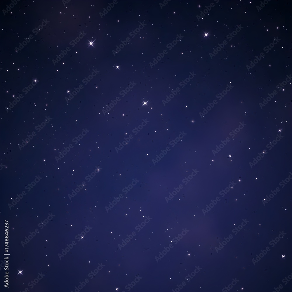 Naklejka premium 밤하늘에 반짝이는 별과 나뭇가지twinkling stars and branches in the night sky