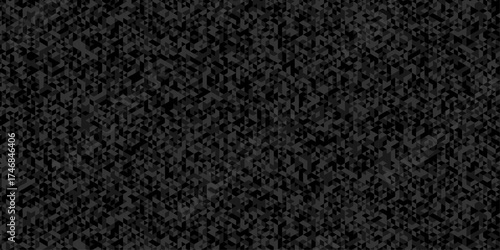 Abstract low polygon cubic black gray black vector poly triangle texture geometric pattern composed of triangular. geometric wall tile and metal cube background triangle wallpaper design.	