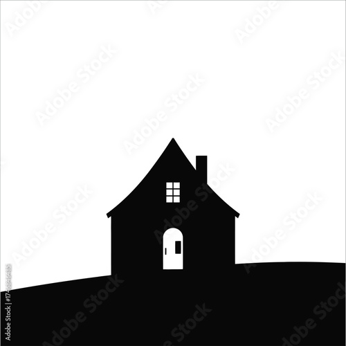 Modern and traditional house silhouette vector collection for architecture and design themes