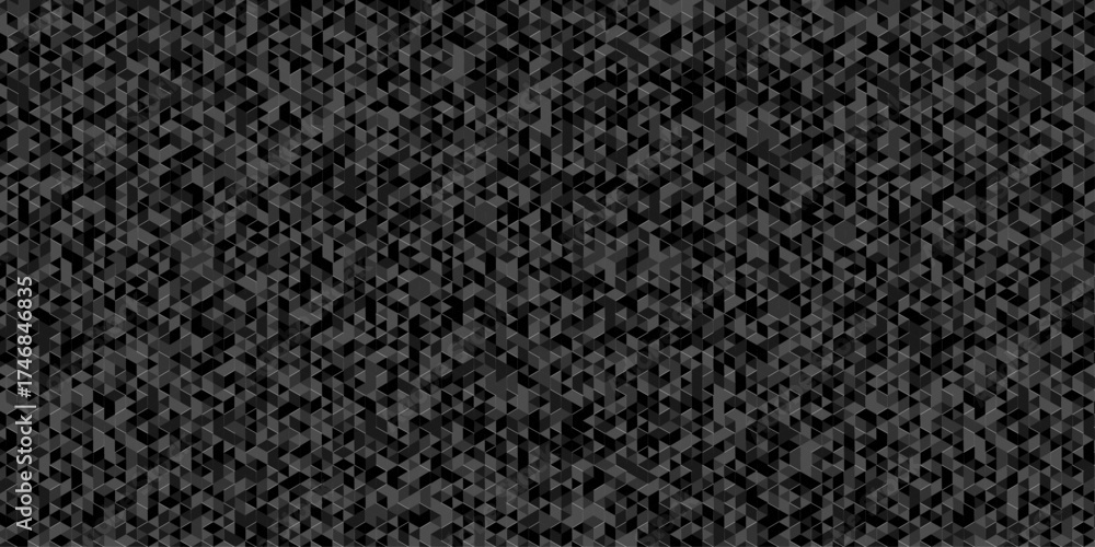 Fototapeta premium Abstract low polygon cubic black gray black vector poly triangle texture geometric pattern composed of triangular. geometric wall tile and metal cube background triangle wallpaper design.