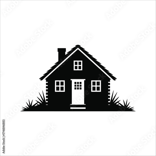 Modern and traditional house silhouette vector collection for architecture and design themes