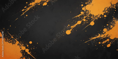 Abstract grunge vector illustration: bright red stars, light blue space, and black night sky art explosion