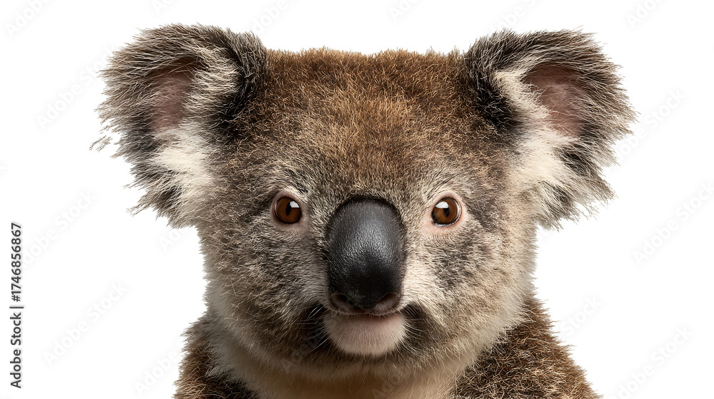 Fototapeta premium Koala on isolated transparent background