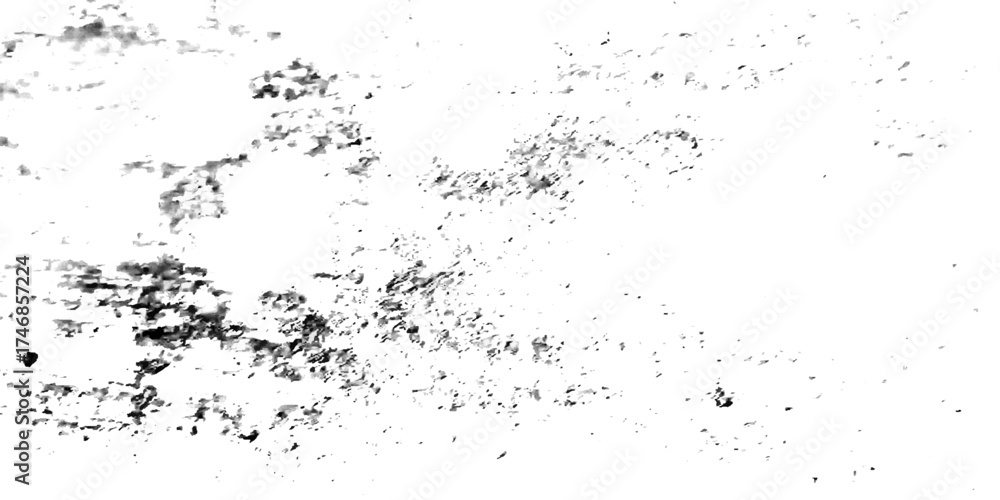 Obraz premium Scratch cracked vintage dusty Splat background. Grunge wall and black and white Dark noise granules Black grainy texture isolated on white background. 