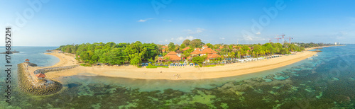 Panel kuchenny z motywem Sanur Beach Bali famous landmark and popular travel destination Sanur Beach Bali, Indonesia